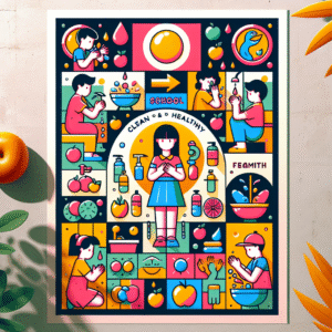 Poster Menarik untuk Mendorong Perilaku Hidup Bersih dan Sehat di Sekolah