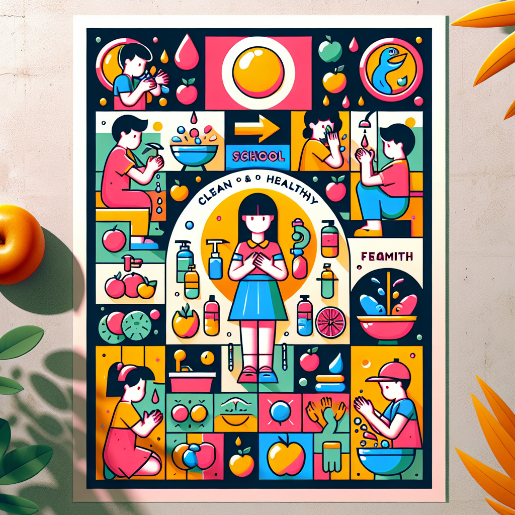 Poster Menarik untuk Mendorong Perilaku Hidup Bersih dan Sehat di Sekolah
