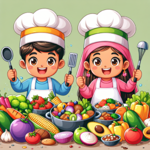 Kreativitas di Dapur: Poster Makanan Sehat Kartun untuk Anak-anak