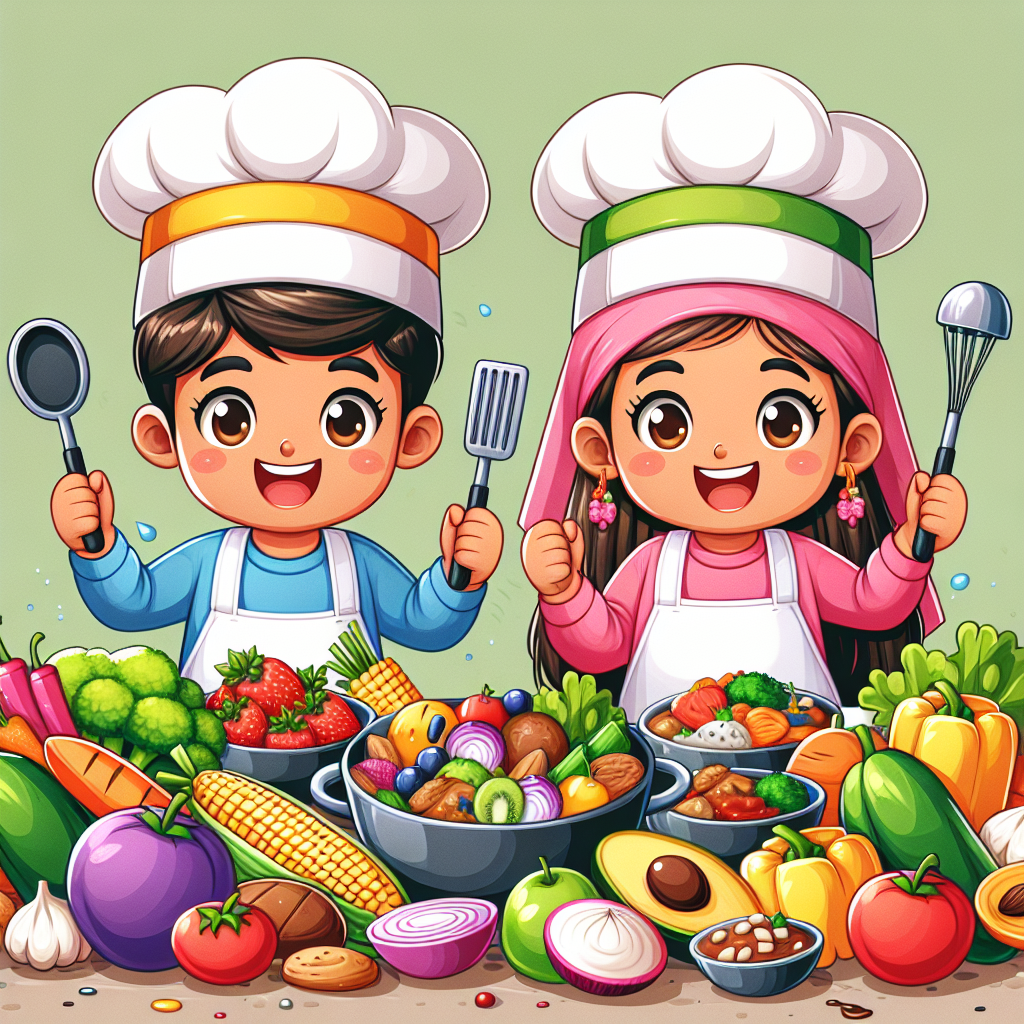 Kreativitas di Dapur: Poster Makanan Sehat Kartun untuk Anak-anak